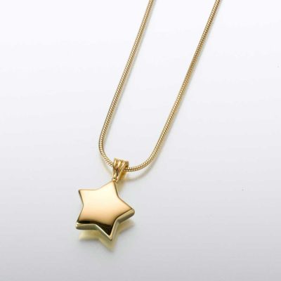 Small Star-23K Gold Plated Pendant